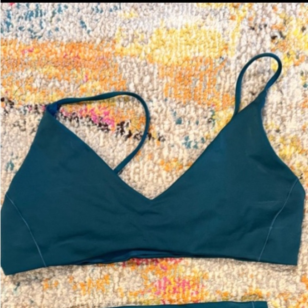 Left On Friday Teal Green Bikini Top